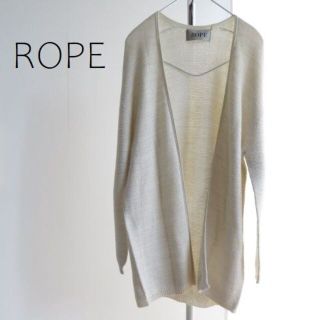 ロペ(ROPE’)のROPE　ロペ　キラキラコットンニット　ロングカーディガン(カーディガン)