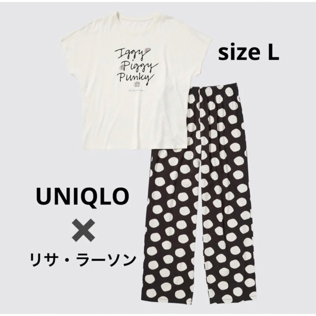 UNIQLO(ユニクロ)のユニクロ　UNIQLO リサラーソン ルームセット L  レディースのルームウェア/パジャマ(ルームウェア)の商品写真