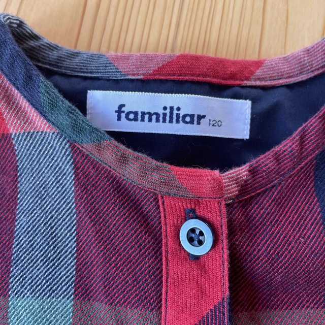 familiar(ファミリア)のfamiliar ワンピース　120 キッズ/ベビー/マタニティのキッズ服女の子用(90cm~)(ワンピース)の商品写真