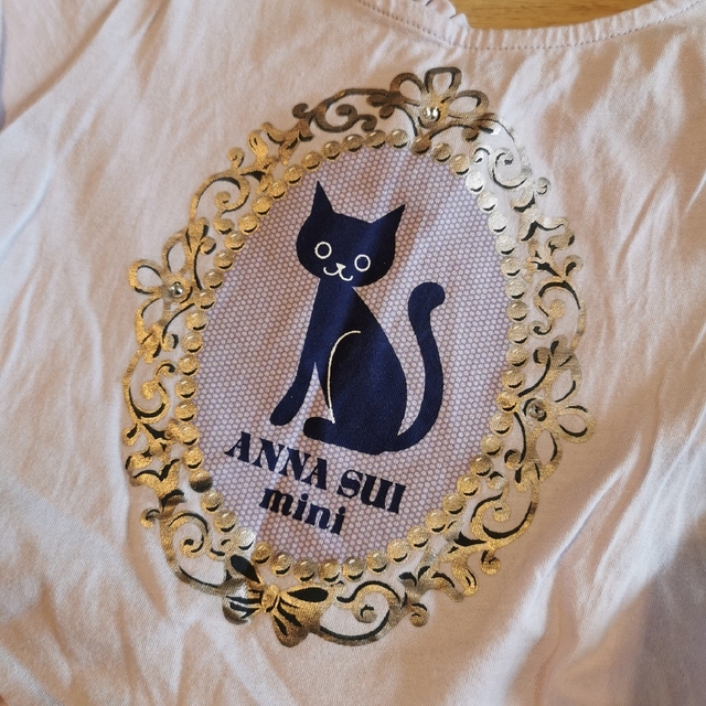 ANNA SUI mini(アナスイミニ)のアナスイミニ チュール肩開きTシャツ&ショートパンツ 4枚セット キッズ/ベビー/マタニティのキッズ服女の子用(90cm~)(Tシャツ/カットソー)の商品写真