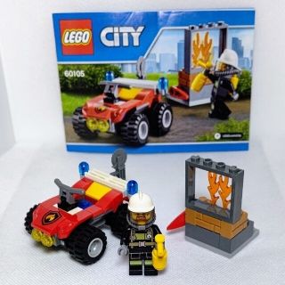 レゴ(Lego)のレゴ★シティ ファイヤーステーション  消防車＆消防士 美品 人気(模型/プラモデル)