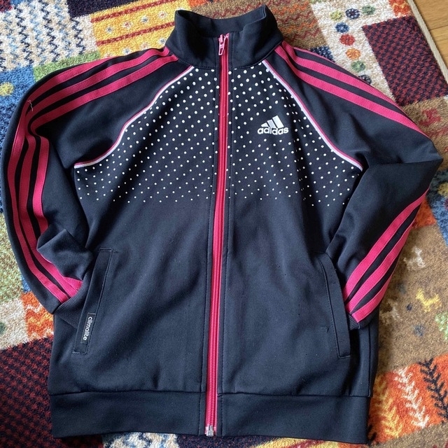 adidas(アディダス)のadidasジャージ上(140) キッズ/ベビー/マタニティのキッズ服女の子用(90cm~)(ジャケット/上着)の商品写真