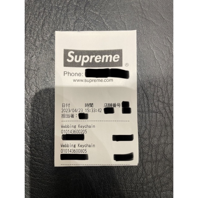 Supreme(シュプリーム)の【5セット】Supreme Webbing Keychain 黒赤2色セット メンズのファッション小物(キーホルダー)の商品写真