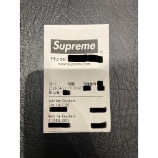 【10セット】Supreme Webbing Keychain 黒赤2色セット