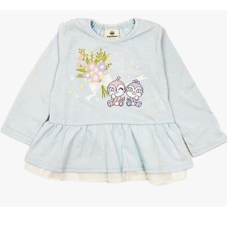 アンパンマン ドキンちゃん フリル 長袖 Tシャツ ベビー  子供 服 女の子(Tシャツ/カットソー)