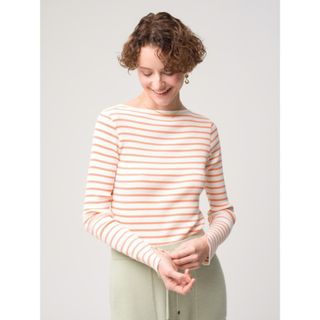 AURALEE　Giza Boat Neck Pullover