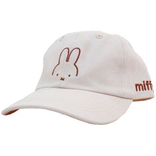 ミッフィー(miffy)のmiffy ミッフィー キャップ ハーフミッフィー 調節可能★ライトベージュ新品(キャップ)