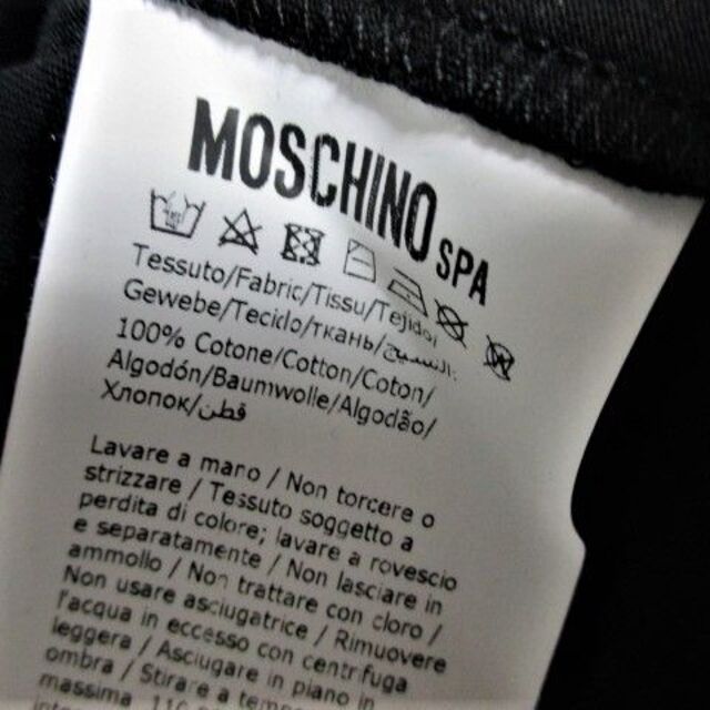 MOSCHINO(モスキーノ)の☆MOSCHINO モスキーノ ロゴ プリント Tシャツ/メンズ/44☆新作 メンズのトップス(Tシャツ/カットソー(半袖/袖なし))の商品写真