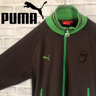 プーマ(PUMA)のPUMA⭐️ トラックジャケット L 刺繍プーマロゴ vintage ブラウン(ジャージ)