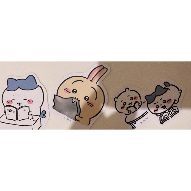 ちいかわ ダイカットステッカー3 にわにワニさま専用です。 エンタメ/ホビーのおもちゃ/ぬいぐるみ(キャラクターグッズ)の商品写真