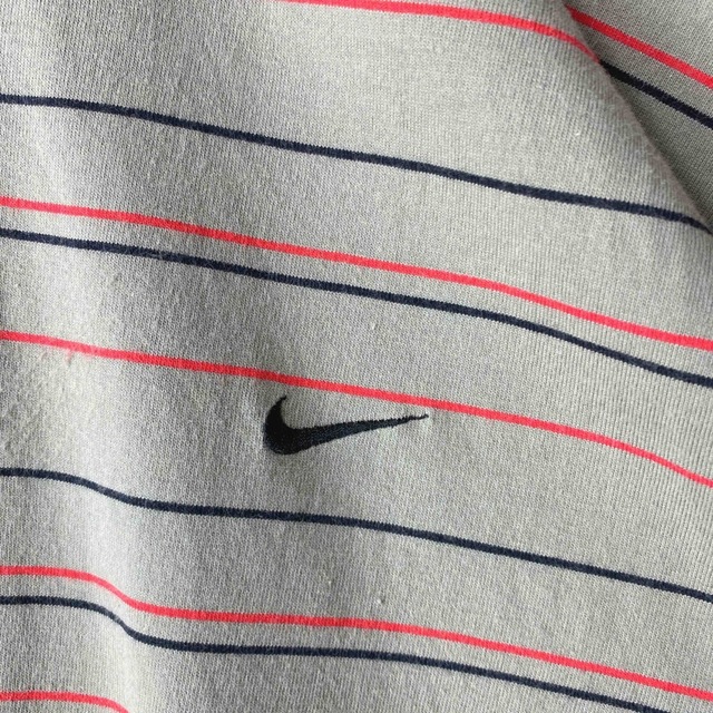 NIKE(ナイキ)の00’s Nike ポロシャツ 鹿の子 マルチボーダー 細ボーダー 在原みゆ紀 メンズのトップス(ポロシャツ)の商品写真