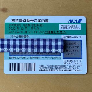 エーエヌエー(ゼンニッポンクウユ)(ANA(全日本空輸))のANA 株主優待　1枚(その他)