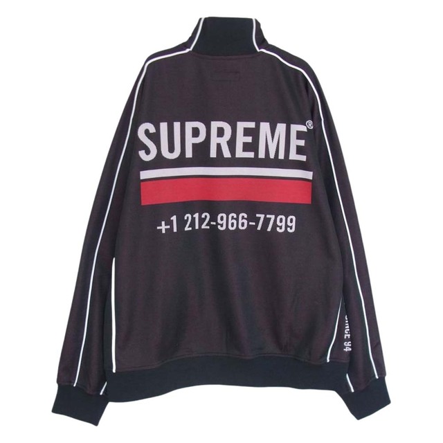 Supreme シュプリーム ジャージ 22AW World Famous Jacquard Track Jacket ワールド フェイマス  ジャカード トラック ジャケット ブラック系 L【極上美品】【中古】