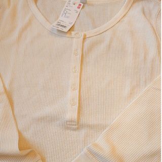 ユニクロ(UNIQLO)のユニクロワッフルヘンリーネックT(Tシャツ/カットソー(七分/長袖))