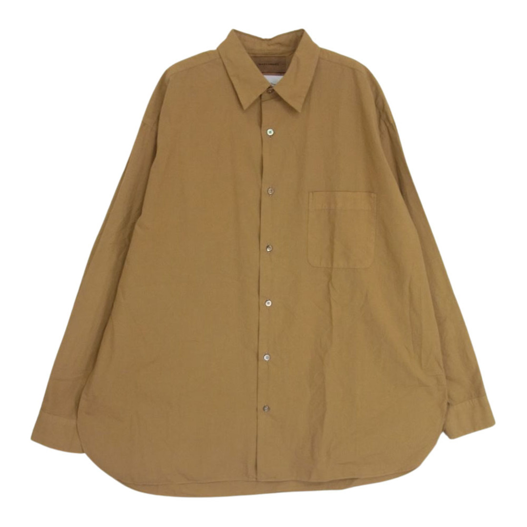 マーカウェア MARKAWARE A19A-05SH02C REGULAR COLLAR SHIRTS COMFORT FIT ORGANIC COTTON コットン シャツ ブラウン系 1