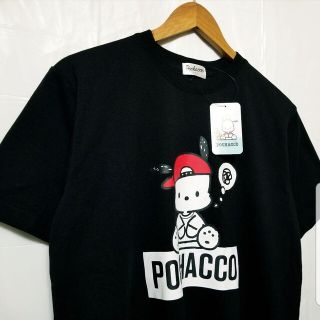 サンリオ(サンリオ)の新品　サンリオ　POCHACCO　Tシャツ  半袖　Lサイズ  ぶらっく(Tシャツ/カットソー(半袖/袖なし))