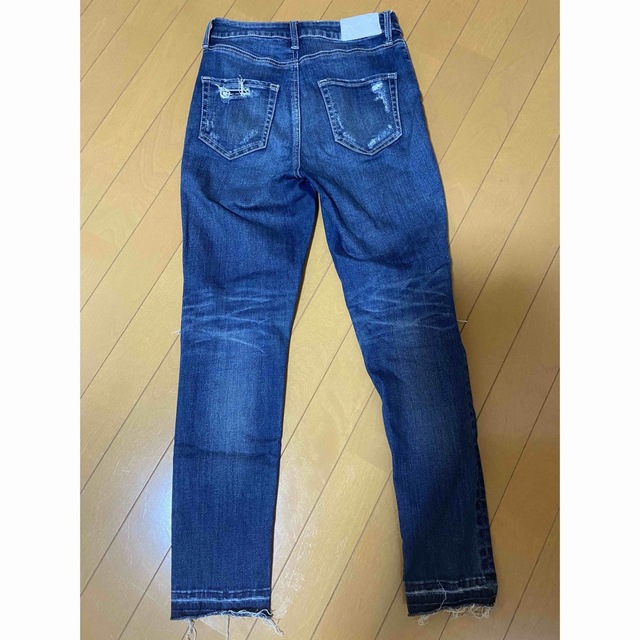 rienda(リエンダ)のrienda HARD CRASH J／W DENIM アンクルパギンス レディースのパンツ(デニム/ジーンズ)の商品写真