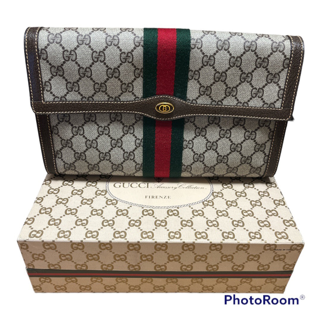 Gucci - OLD GUCCI シェリーライン クラッチバッグ の通販 by プロフ