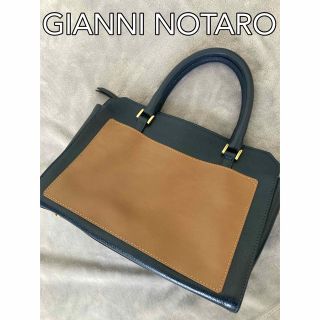 ジャンニノターロ(GIANNI NOTARO)の【イタリア製】GIANNI NOTARO ミニハンドバッグ レザー バイカラー(ハンドバッグ)