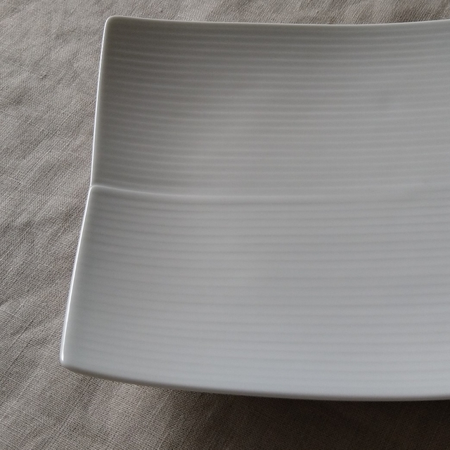 白山陶器 長方皿(小)5枚セット ホワイト アウトレット品 新品