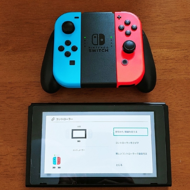 Nintendo Switch - ジョイコン 純正 グリップ付きの通販 by La 熊's