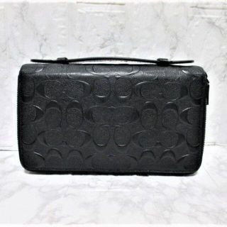 コーチ(COACH)の☆COACH コーチ レザー トラベルケース セカンドバッグ クラッチバッグ(トラベルバッグ/スーツケース)