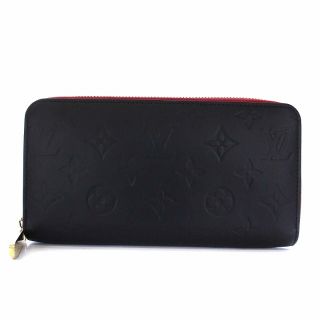 ルイヴィトン(LOUIS VUITTON)のルイヴィトン ヴェルニ ジッピーウォレット リカラー 長財布 黒 赤(長財布)