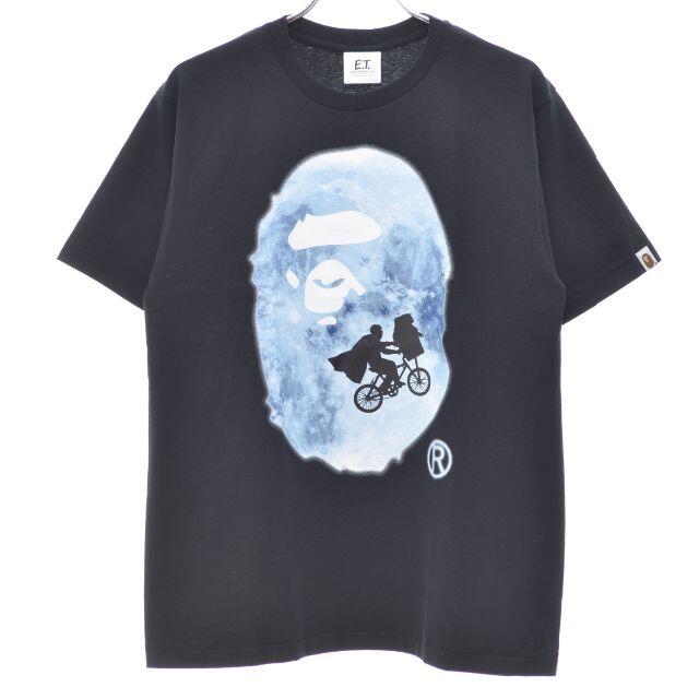 ブラック系コンディション【ABATHINGAPE×E.T.】APE HEAD TEE半袖Tシャツbape