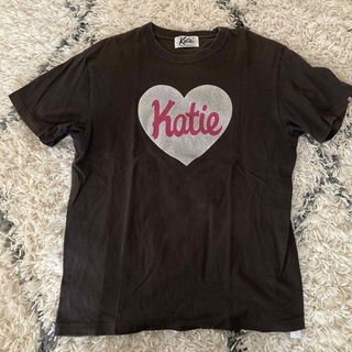 ケイティー(Katie)のkatie ハートロゴTシャツ(Tシャツ/カットソー(半袖/袖なし))