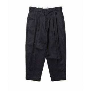 クーティー(COOTIE)のCOOTIE T/C Serge 2 Tuck Trousers ブラック M(チノパン)