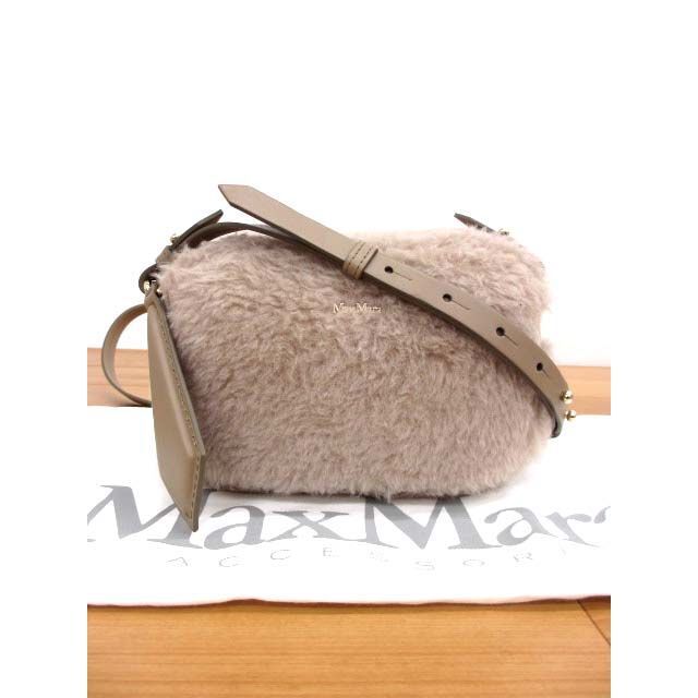 美品 マックスマーラ MAX MARA マリーナ テディベア ショルダーバッグ