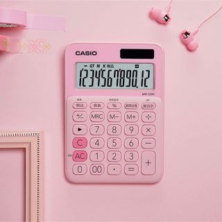 カシオ(CASIO)のカシオ 電卓 ペールピンク(オフィス用品一般)