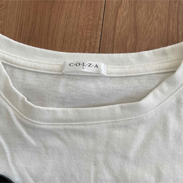 COLZA(コルザ)のcolza コルザ　カットソー　サイズＬ レディースのトップス(カットソー(半袖/袖なし))の商品写真