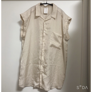 ニトカ(nitca)のnitca オープンカラー　開襟　フレンチスリーブ シャツ(シャツ/ブラウス(半袖/袖なし))