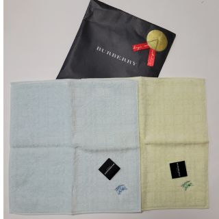 バーバリー(BURBERRY)のバーバリー　BURBERRY　ハンカチ　ハンドタオル　2枚セット　新品(ハンカチ/ポケットチーフ)