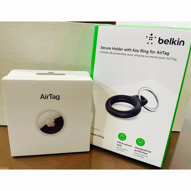 ⭐︎新品 未使用 Air Tag エアタグ.Belkin Air Tag ケース