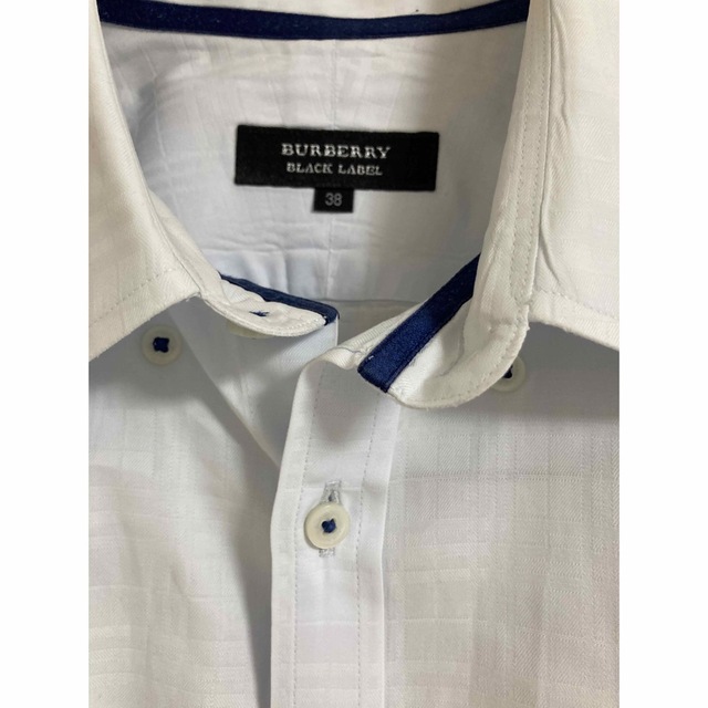 BURBERRY BLACK LABEL(バーバリーブラックレーベル)のBurberry バーバリーブラックレーベル　メンズ長袖シャツ　美品　 メンズのトップス(シャツ)の商品写真