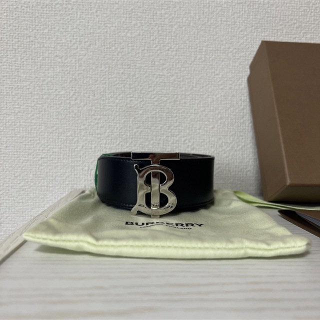 Burberry リバーシブル モノグラム&レザー TBベルト | www.melcoprol