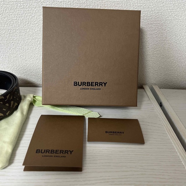 Burberry リバーシブル モノグラム&レザー TBベルト | www.melcoprol