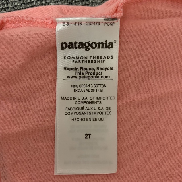 patagonia(パタゴニア)のパタゴニア Tシャツ 2枚セット キッズ/ベビー/マタニティのキッズ服女の子用(90cm~)(Tシャツ/カットソー)の商品写真