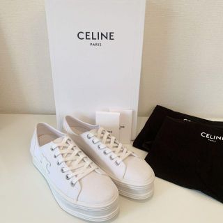 美品現行品】セリーヌ│ジェーンレースアップロースニーカー