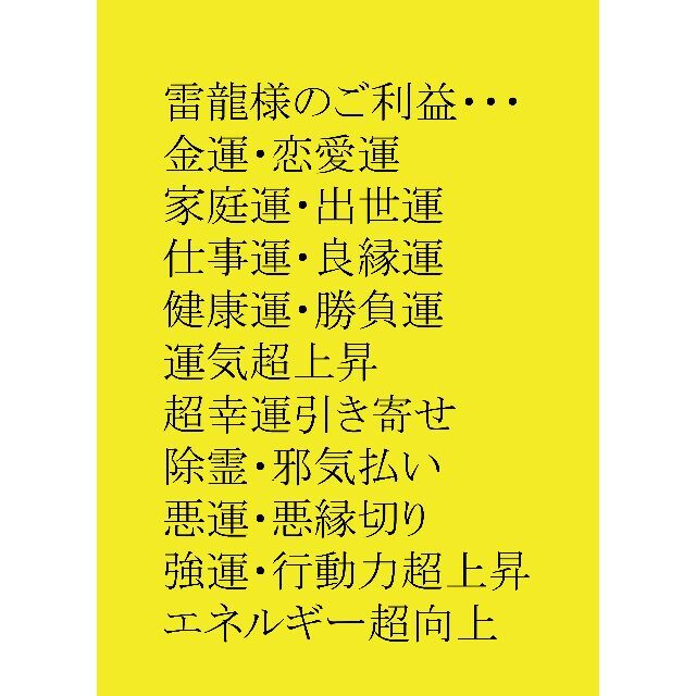 最強運 龍神 除霊浄化スプレー 雷龍神 雷昇龍 幸運 幸福 開運 金運その他