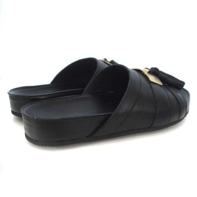 BALMAIN(バルマン)のバルマン シャワーサンダル タッセル レザー ブラック 39 25.5cm位 靴 メンズの靴/シューズ(サンダル)の商品写真