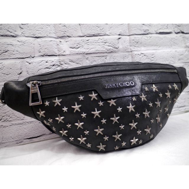2019☆JIMMY CHOO ジミーチュウ DERRY レザー ボディ バッグ 最安値に