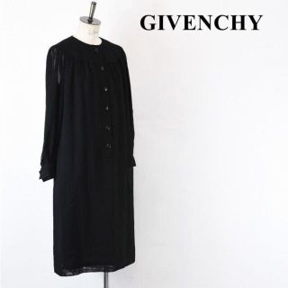 【極美品】ジバンシーGIVENCHY ゆったりフリルワンピース ドレスロング丈.