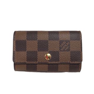 ルイヴィトン(LOUIS VUITTON)のルイヴィトン N62630 キーケース ブラウン  LOUIS VUITTON ミュルティクレ6 ダミエ(キーホルダー)