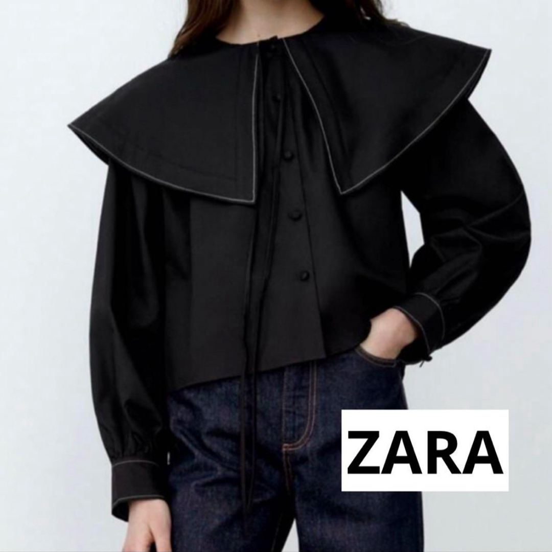 ZARA(ザラ)のZARA マキシカラーポプリントップス レディースのトップス(シャツ/ブラウス(長袖/七分))の商品写真