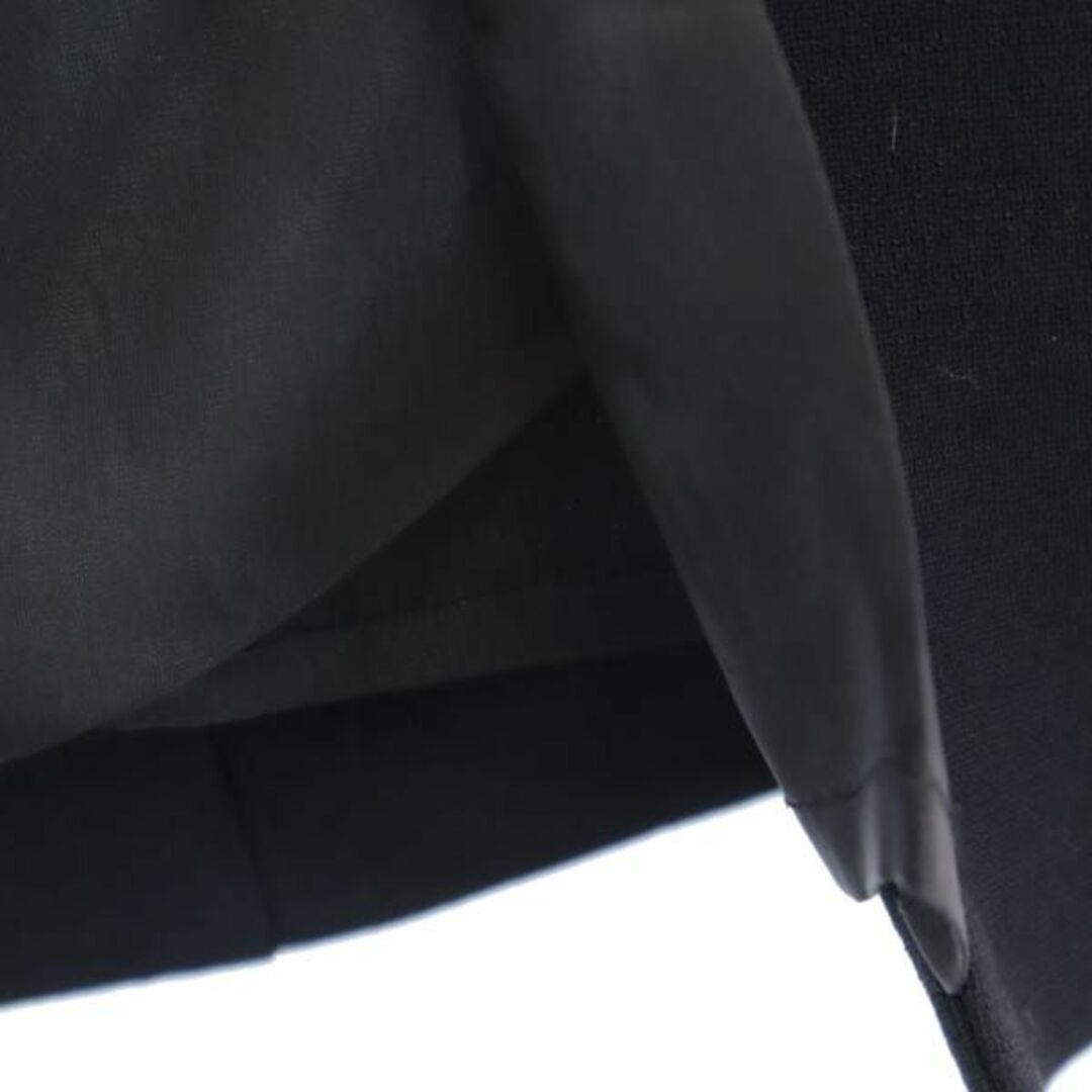 エンポリオアルマーニ ウール100％ スカート 38 ブラック Emporio Armani バックジップ レディース   【230423】