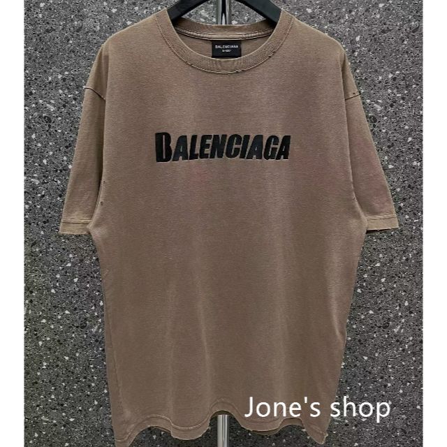 在庫大得価 Balenciaga - 背中ロゴミディアムフィットTシャツの通販 by