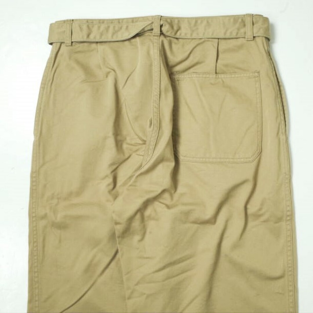 Graphpaper グラフペーパー 日本製 Chino Belted Pants チノベルテッドパンツ GU191-40049B 2 BEIGE  ワイド ジップフライ ボトムス【中古】【Graphpaper】